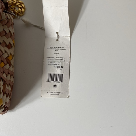 NWT Tory Burch Kira Woven Small Convertible Shoulder Bag - Picture 9 of 12